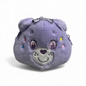 Care Bear Purple Plush Bear Coin Purse